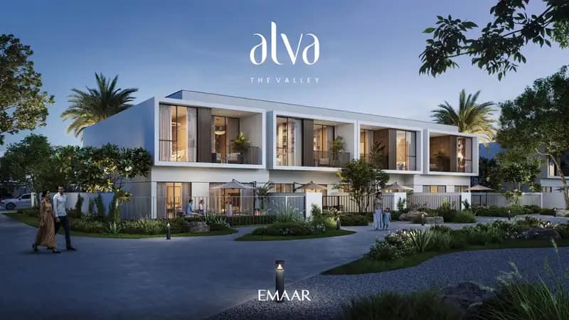 Contemporary townhouses at Alva, The Valley by Emaar