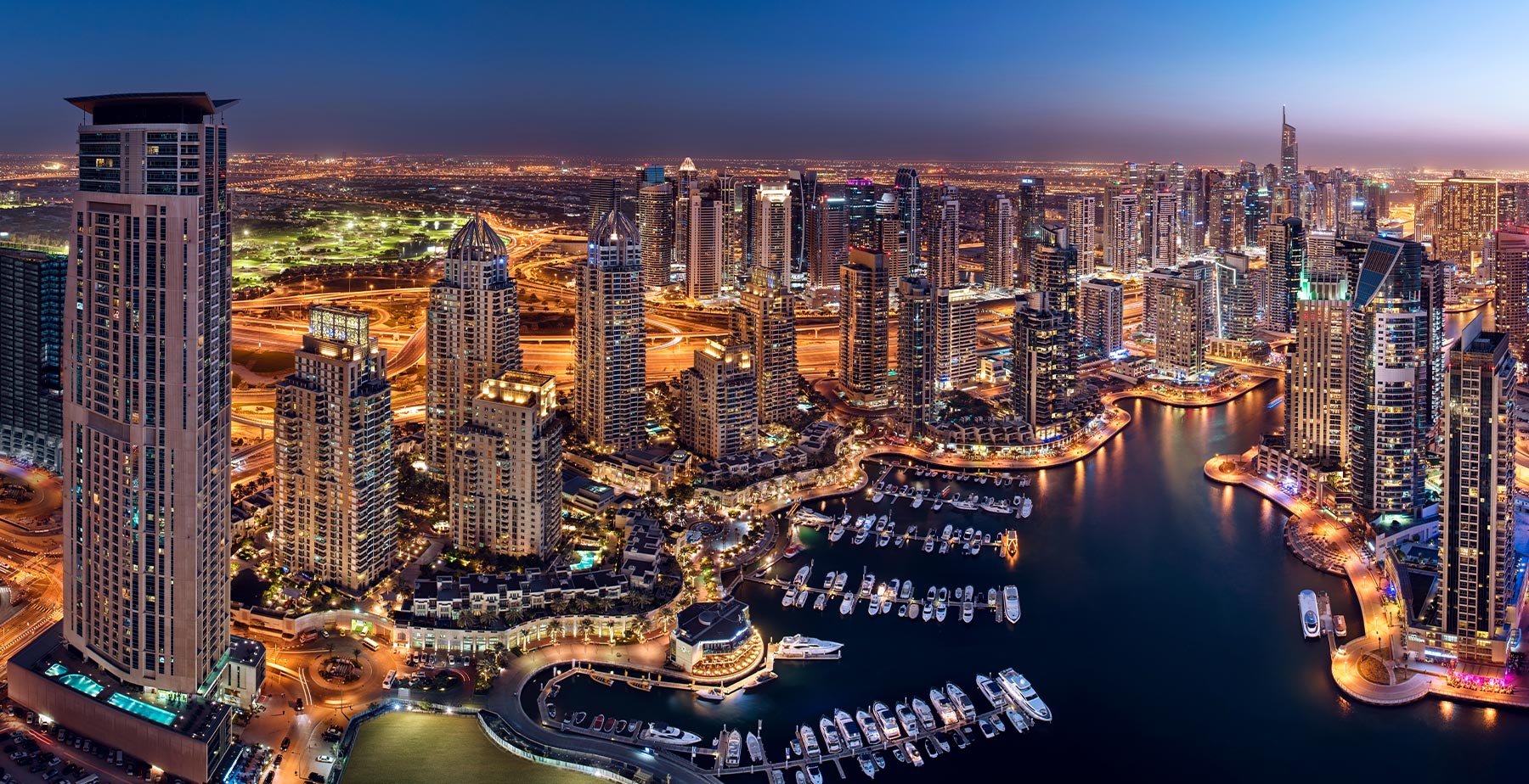 Dubai Marina waterfront properties