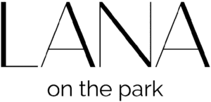 LANA on the park black logo