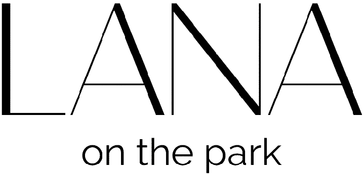 LANA on the park black logo